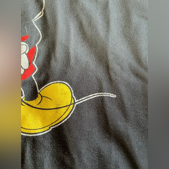 Vintage Disney Black Ombré Mickey Mouse Crewneck Sweater - Picture 4 of 4